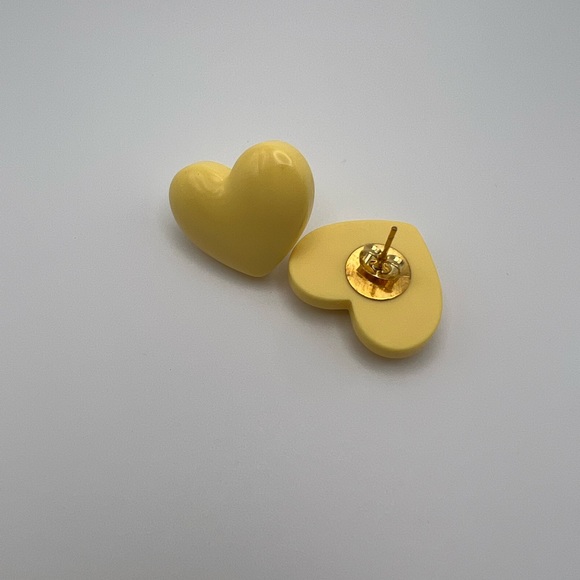 Pastel Color Heart Stud Earrings - Kawaii Cute Heart Earrings Set - Picture 12 of 16